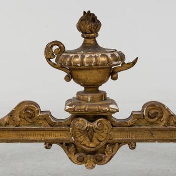 A baroque style console table, late 19th century.