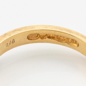Lapponia, ring 18K gold set with brilliant-cut diamonds, Finland 1979.
