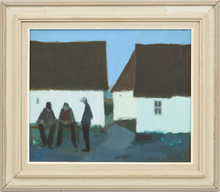 Fabian Lundqvist, olja på duk signerad.