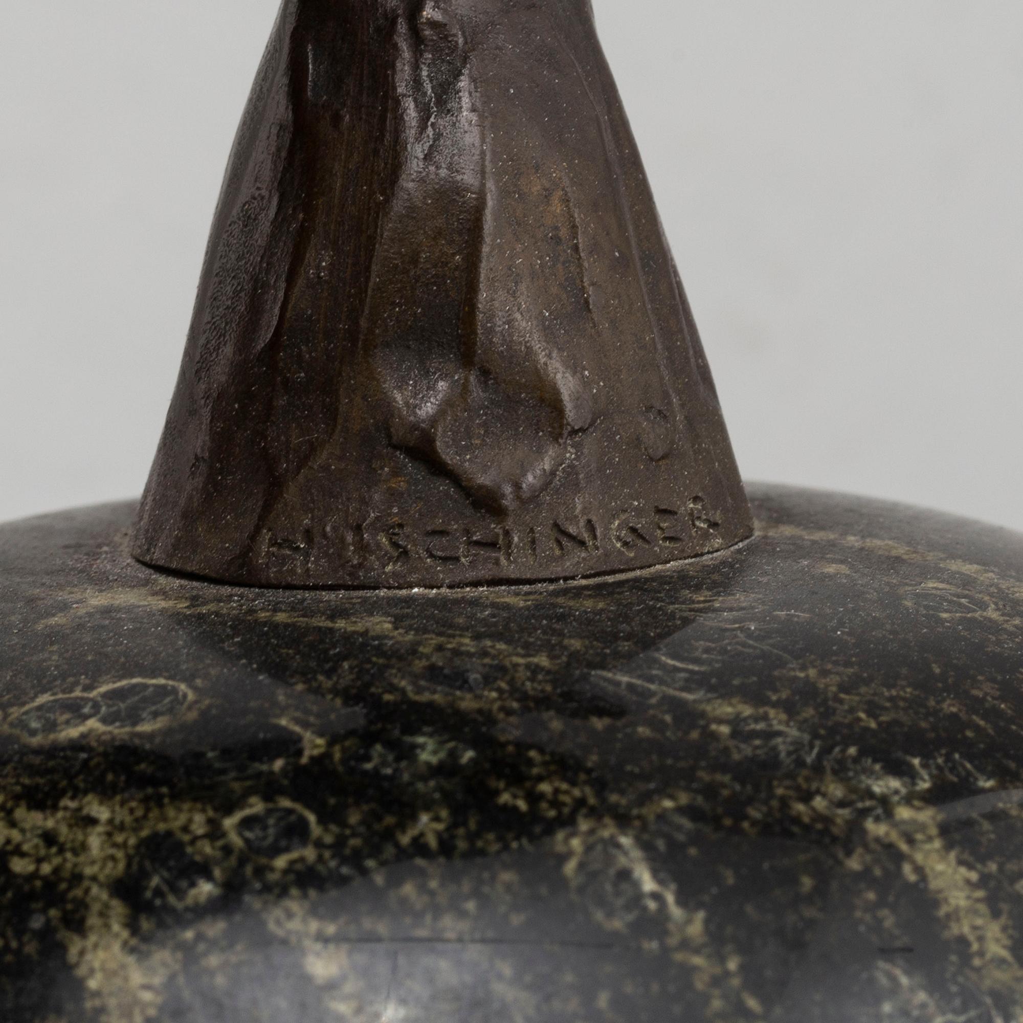 HANS ISCHINGER, skulptur, brons, 1900-talets början.