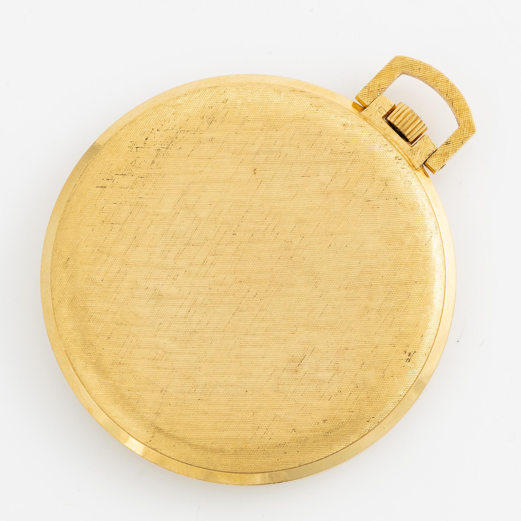 Buren, fickur, 18K guld, 42,5 mm.