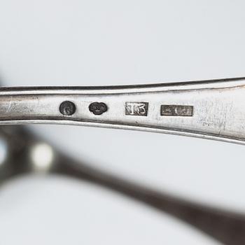 Spoons, 22 pcs, silver, Denmark, Norway, Sweden, 18th-20th century.