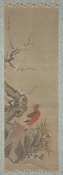 OKÄND KONSTNÄR, kakemon, med två porslinstyngder, Japan 1900-tal.
