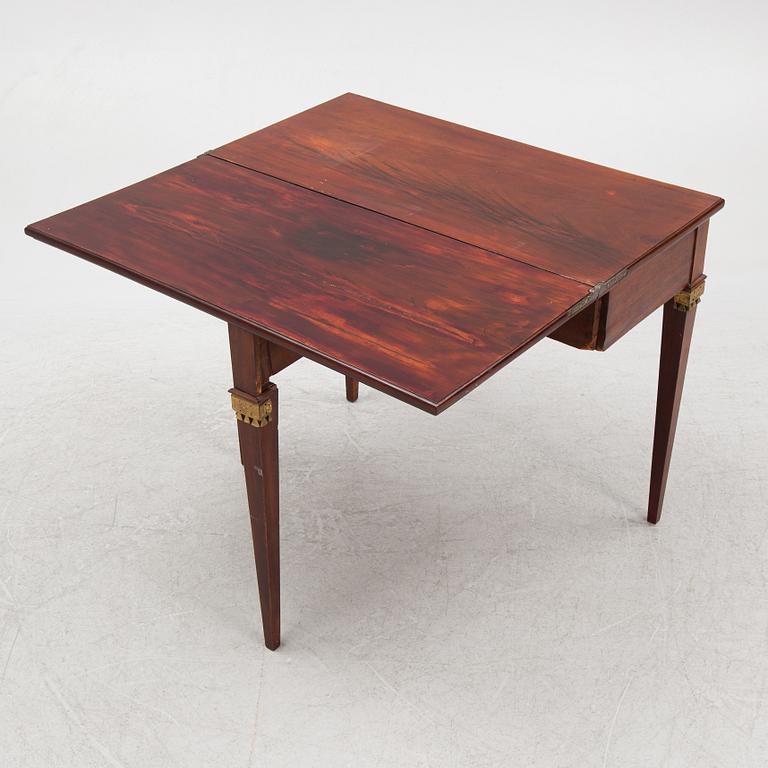 Games table, late Gustavian style, second half of the 19th century.