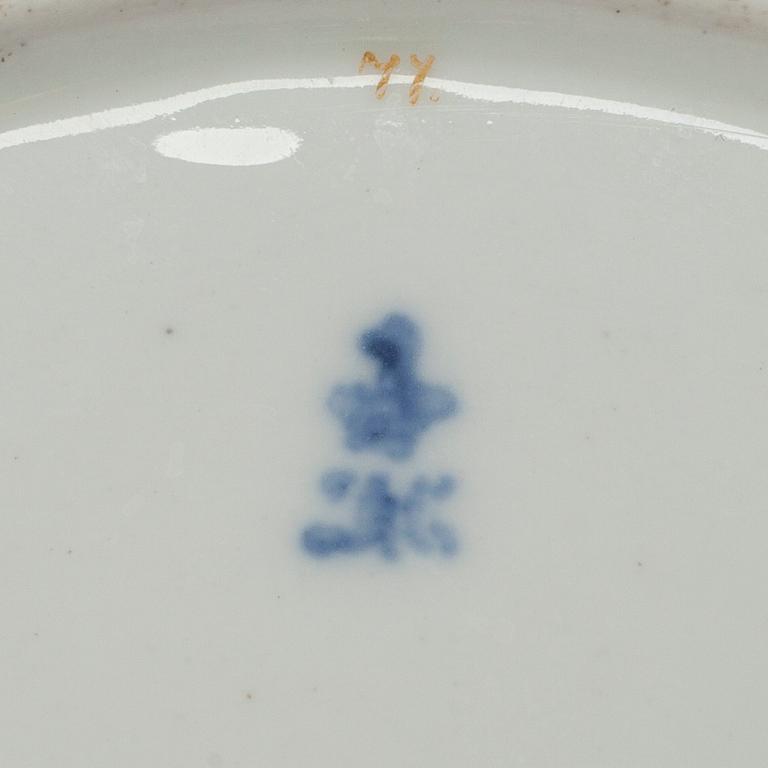 TALLRIK, Ryssland, porslin, Kejserliga porslinsfabriken, Nikolai I.