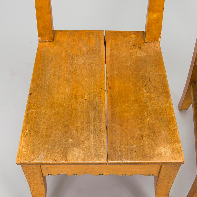 Yrjö Blomstedt, probably, chairs 4 pcs, circa 1900.