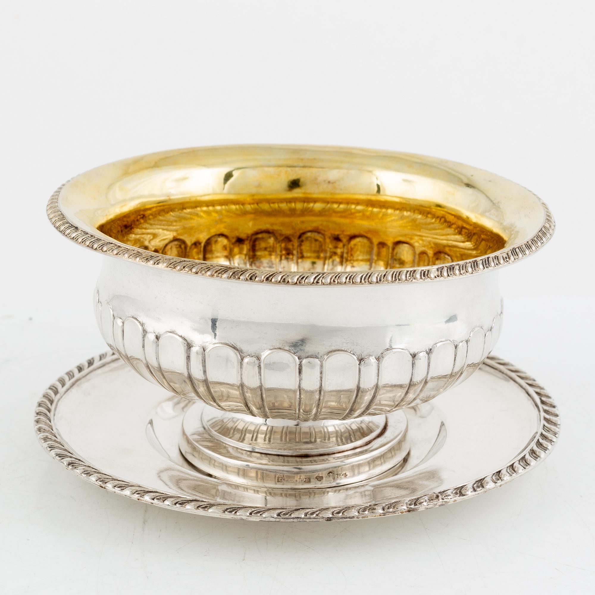 A Swedish Silver Empire Sauce Bowl, mark of Carl Petter Lampa, Stockholm 1836.