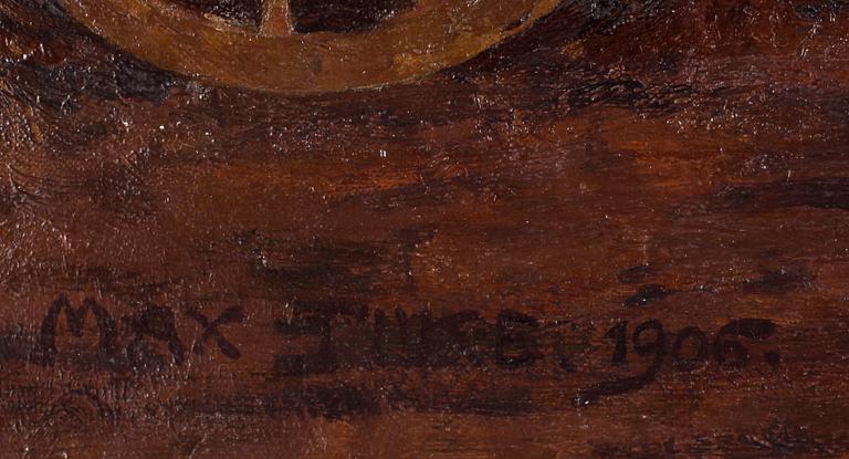 MAX TILKE, olja på duk, sign o dat 1906.