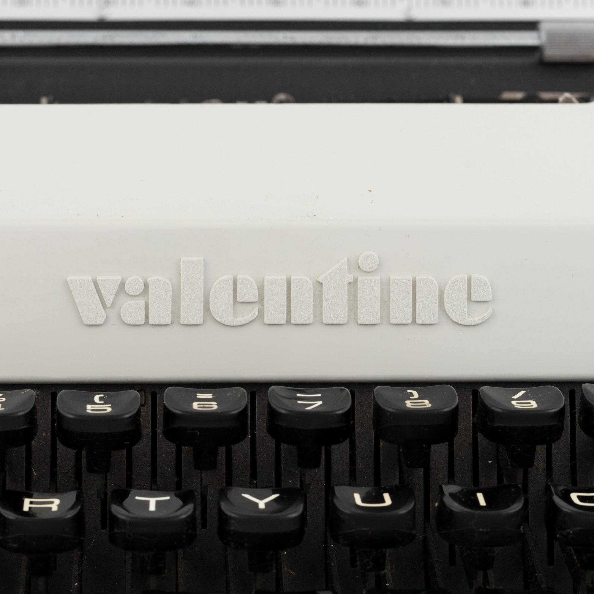 Ettore Sottsass, three 'Valentine' typwriters, Olivetti, Italy.