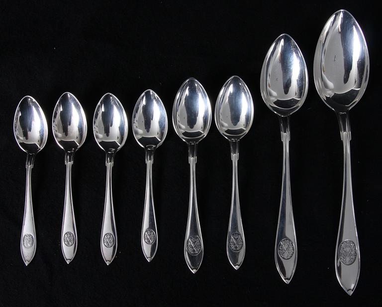 SKEDAR, 8 st, silver, "Svensk spetsig".