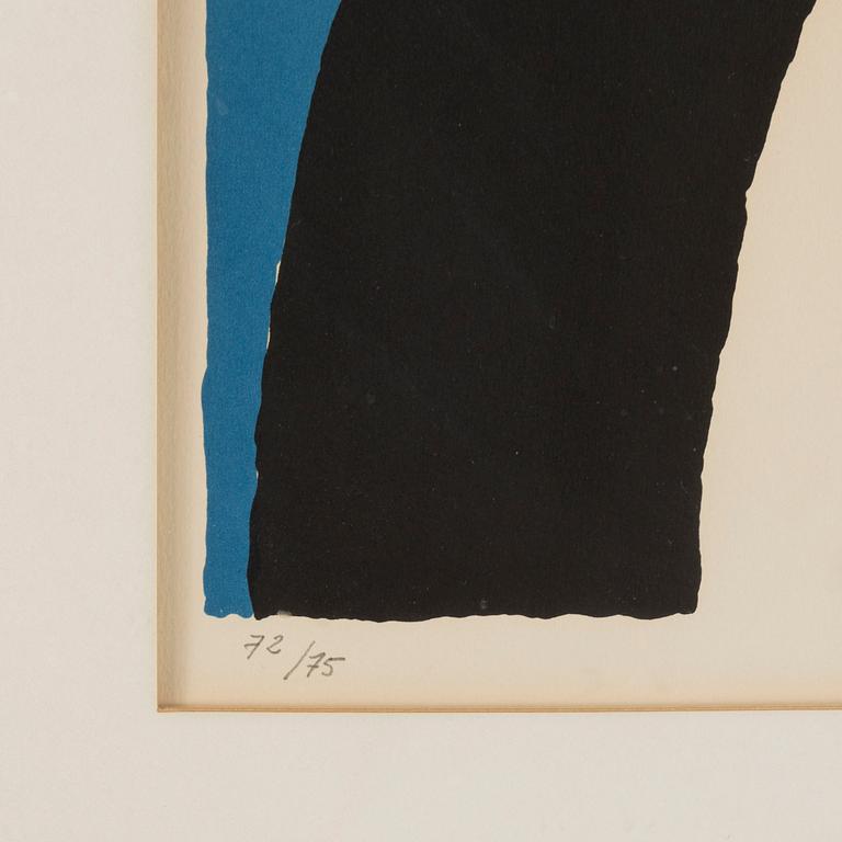 SONIA DELAUNAY, färglitografi, signerad och numrerad 72/75.