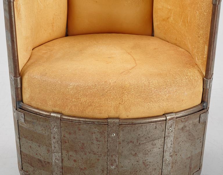Mats Theselius, an 'Älgskinnsfåtöljen' lounge chair, Källemo, ed. 311/360, Sweden post 1991.