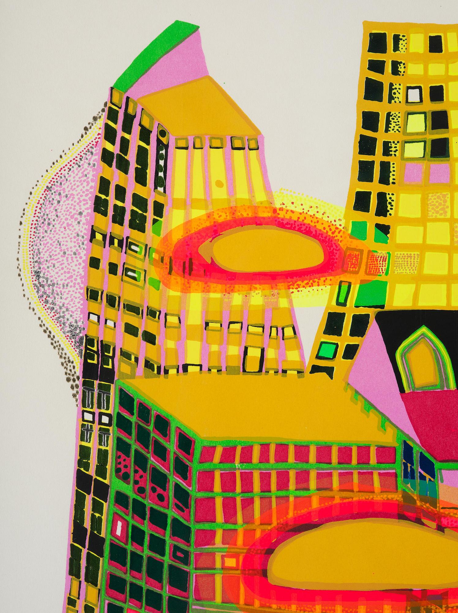 Friedensreich Hundertwasser, 'Good Morning City - Bleeding Town'.