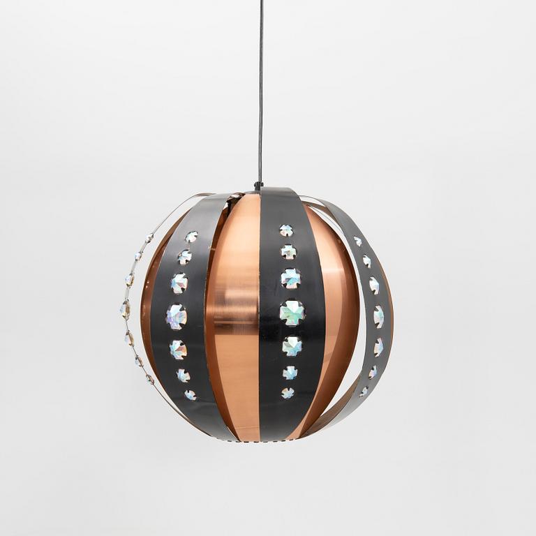 Taklampa, troligen Werner Schou, Coronell Electro, Danmark, 1900-talets andra hälft.