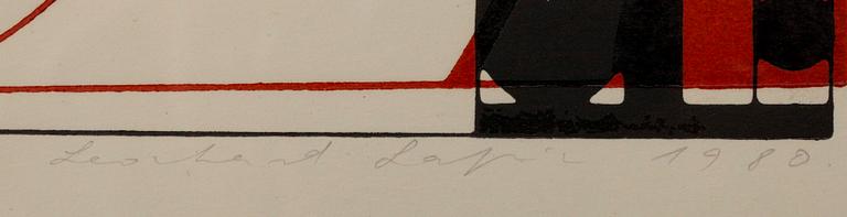 LEONHARD LAPIN, serigrafi, signerad och daterad 1980, numrerad 6/40.