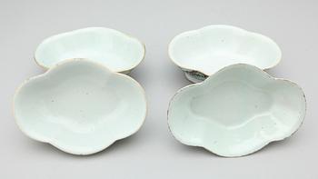 SKÅLAR, 4 st, porslin, Kina 1800-1900-tal.