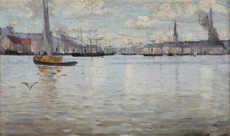 Axel Lindman, "Skeppsbron" (Stockholm).
