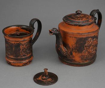 TEKANNA, lergods, 1800-tal.