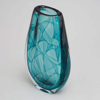 Vicke Lindstrand, a 'Colora' glass vase, 1960's.
