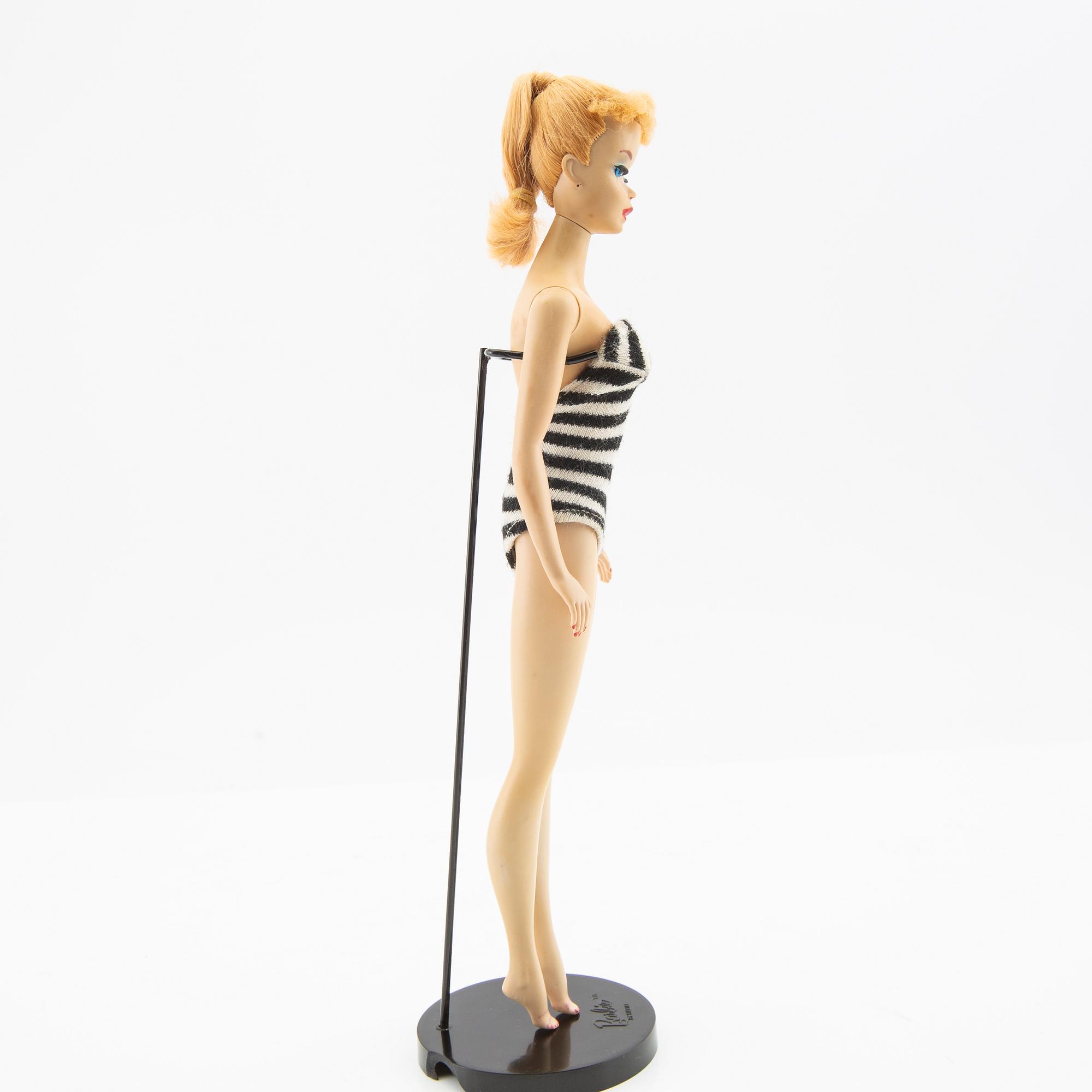 Barbie, docka, vintage "Nr. 3, Ponytail", Mattel 1960.