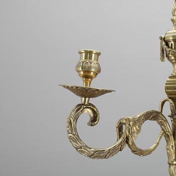 VÄGGAPPLIQUER, ett par, mässing, 1900-talets mitt.