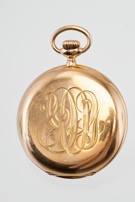 TIFFANY GOLD MEN'S POCKET WATCH.