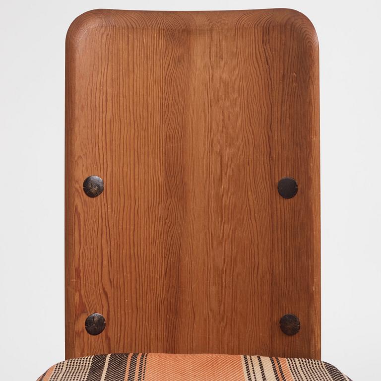 Axel Einar Hjorth, a stained pine 'Lovö' chair, Nordiska Kompaniet, Sweden 1930s.