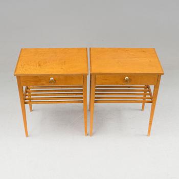 SÄNGBORD, ett par, 1900-talets mitt.