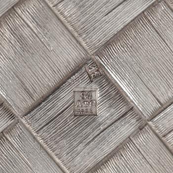 Teservis, trompe l'oeil, 8 delar, silver, av Vasiliy Ivanov, S:t Petersburg 1895.