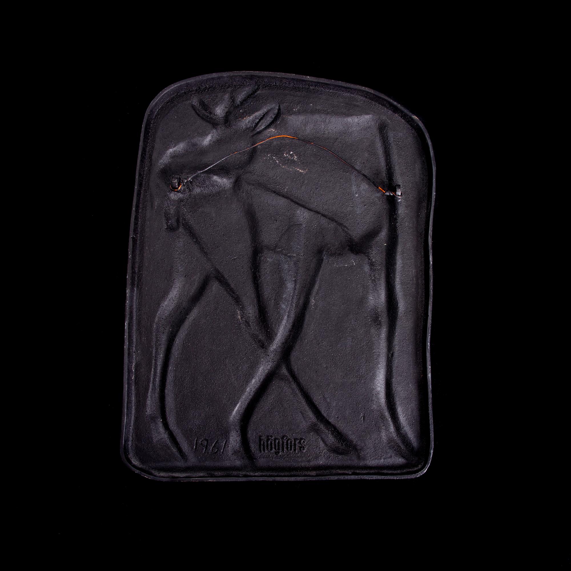 MIKAEL SCHILKIN, relief, gjutjärn, signerad och a tergo daterad -61.