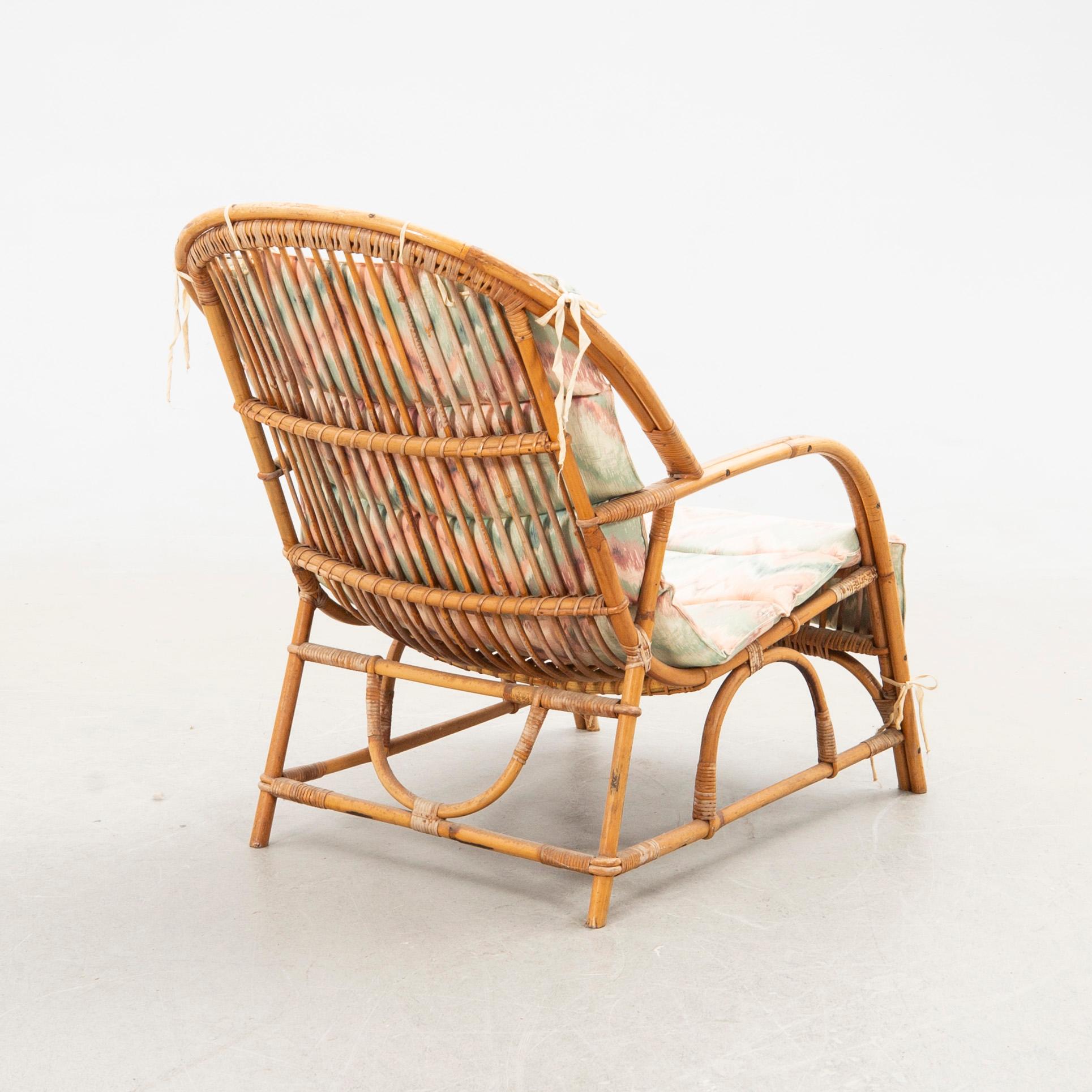 Möbelgrupp, 5 delar, rotting, 1900-talets senare del.