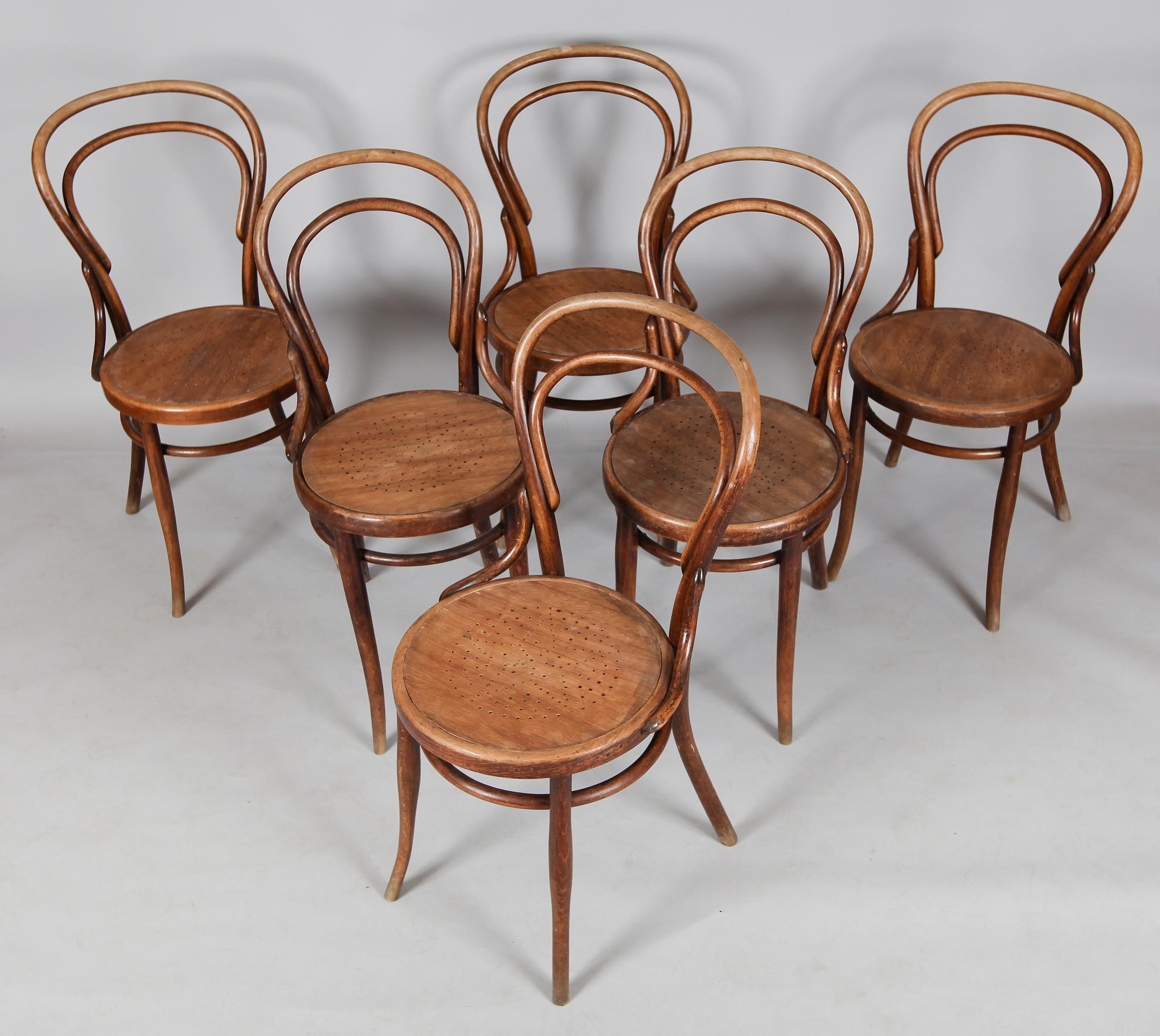 STOLAR, 6 st, (4+2), snarlika,  Thonetmodell, 1900-talets början.