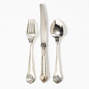 A 36-piece silver flat ware set, 'Saachsisk', Mema, Sweden, 1994-95.