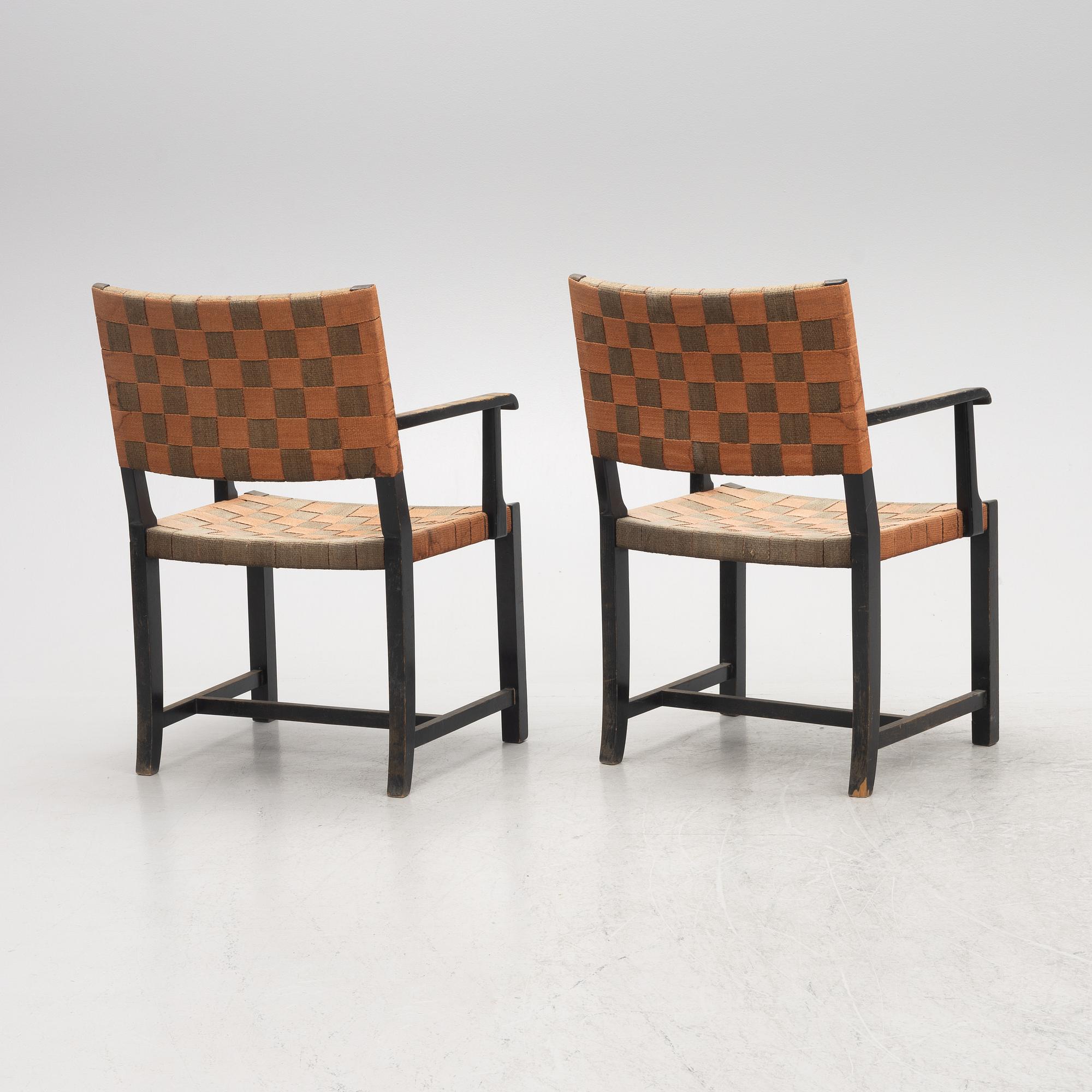 Gemla, a pair of armchairs model "5678", Diö, 1930s.