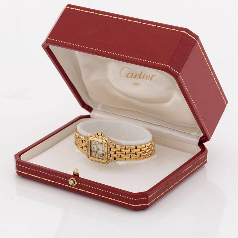 Cartier, Panthere, wristwatch, 21,5 x 21,5 (30) mm.