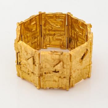 Björn Weckström, An 18K gold bracelet "Opus 381". Lapponia 1969.