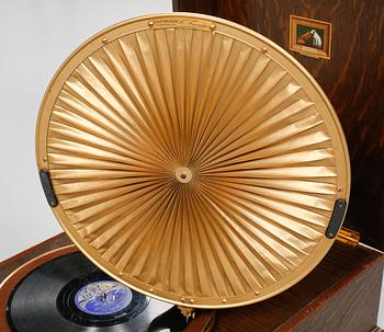 GRAMMOFON, "HMV Model 460 Lumiere", The Gramophone Company Ltd, 1900-talets första hälft.