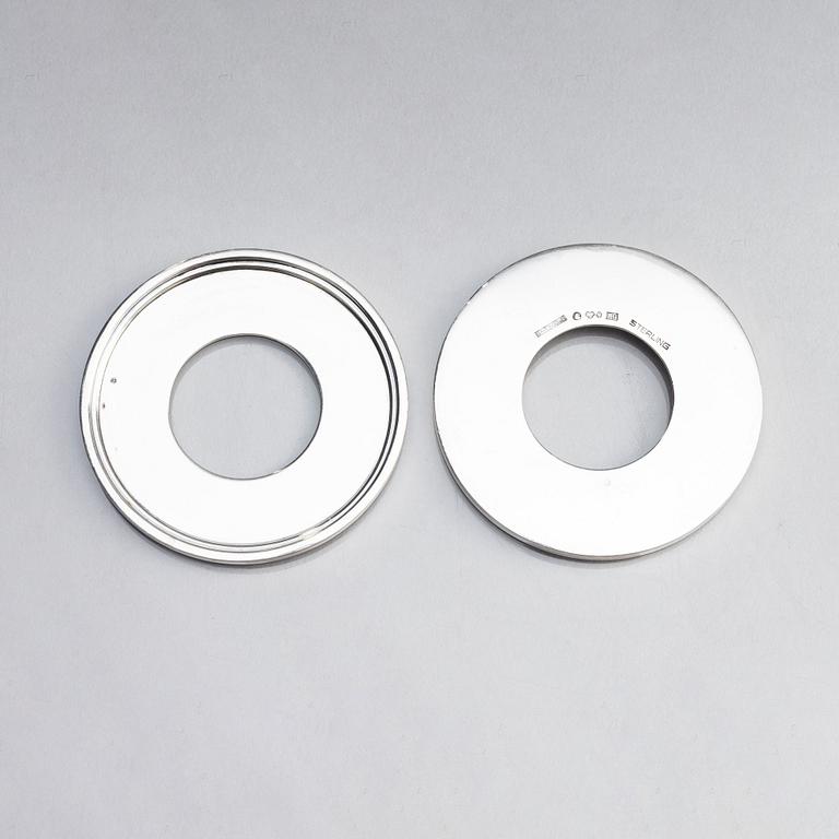 Atelier Borgila, ljusstakar, 4 stycken, sterlingsilver, Stockholm 1961.