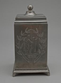 BURK, tenn, art deco, Aagesen Hälsingborg, 1930-tal.