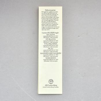 Stig Lindberg, "Narcissus", a parian porcelain sculpture, Gustavsberg 1970s, from the "Figurin" series, ed. 375/500.