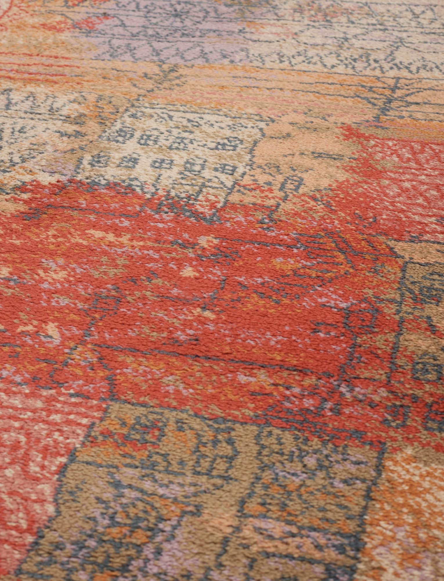 Paul Klee, RUG. "Florentinisches villenviertel”. Machine made pile. 202 x 138 cm. After a work of Art by Paul Klee from 1926.