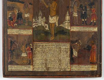 Ikon, Ryssland, 1800-tal, tempera på pannå.