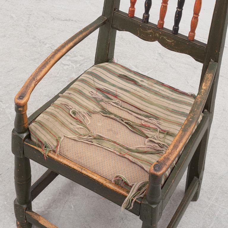 A provincial chair, Scania, Sweden, dated 1870.