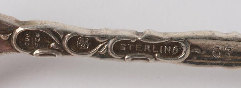 PARTI BESTICK, c:a 35 delar, silver, England och Sverige.