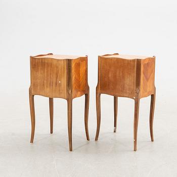 Sängbord ett par Louis XV-stil 1900-tal.