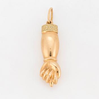 HÄNGE, 18K gult och rödguld, "hand".