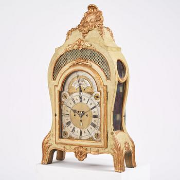 A Baroque bracket clock by Thomas Hally London, around 1700, case in Swedish Rococo, mid 18th century.