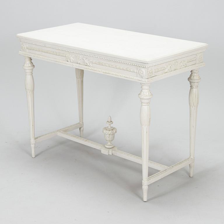 A late Gustavian style console table, first half of the 20th century.