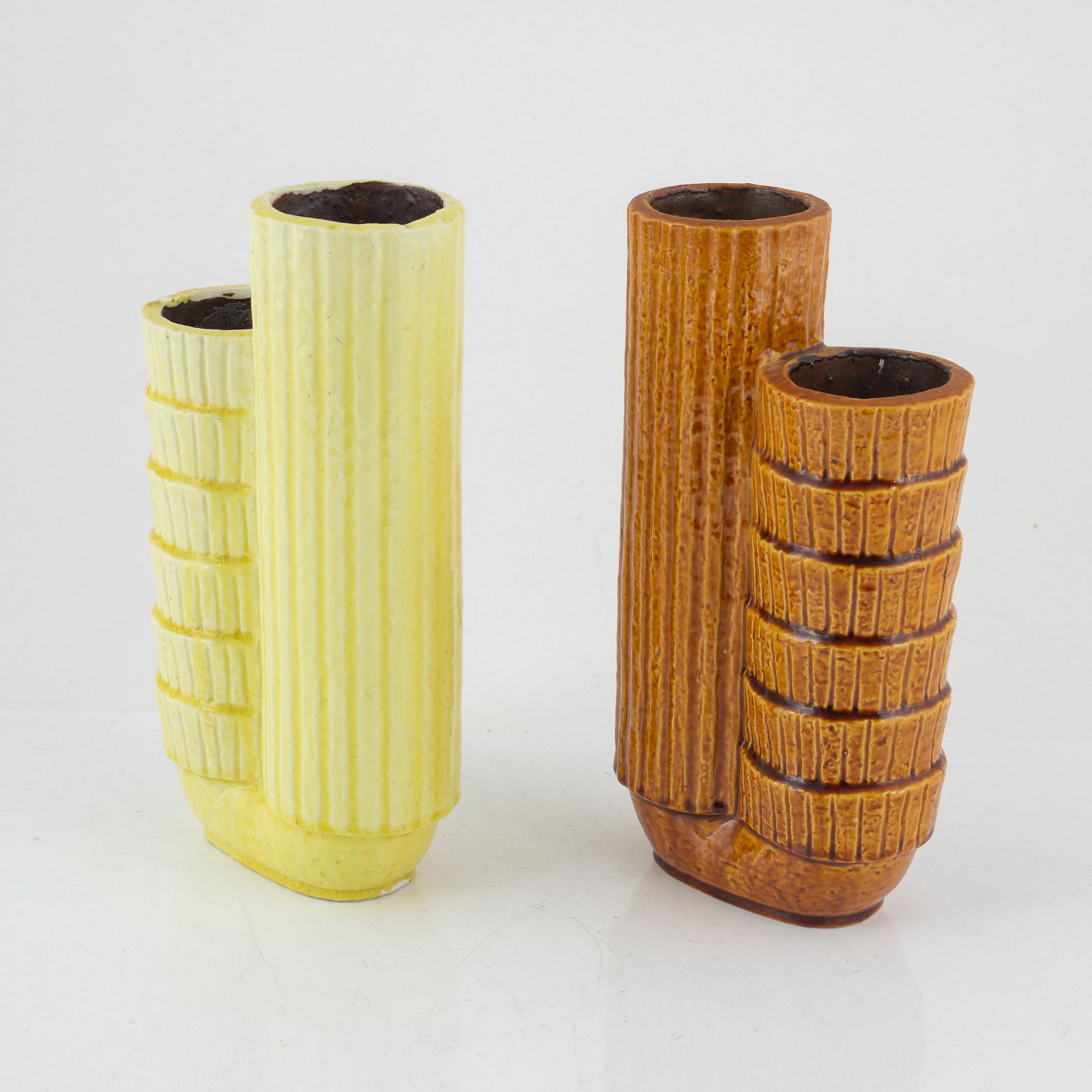 Gunnar Nylund, dubbelvaser, 2 st, Rörstrand.