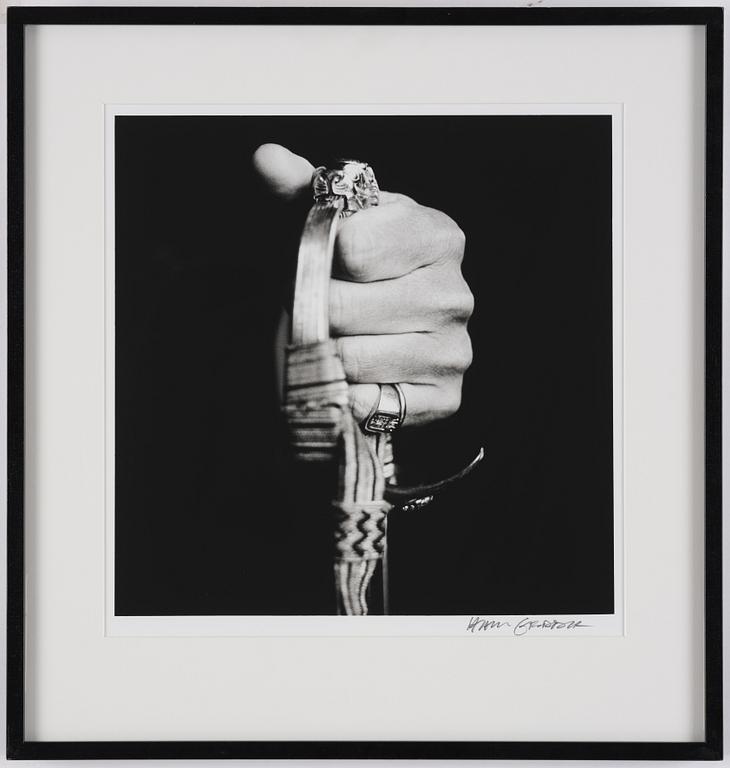 Hans Gedda, "Kung Carl XVI Gustafs hand", 1996.